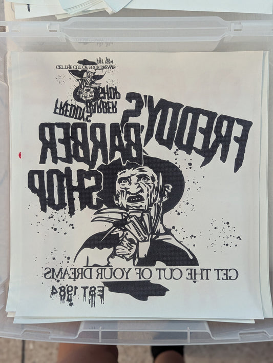 SCREENPRINT -  FREDDY'S BARBER SHOP W/ POCKET