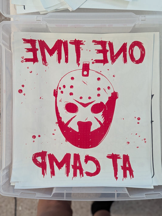 SCREENPRINT -  ONE TIME AT CAMP
