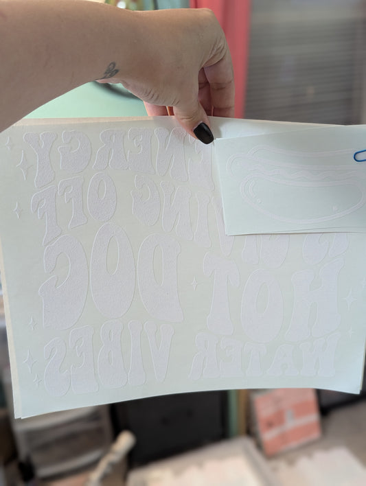 SCREENPRINT -YOUR ENERGY IS GIVING OFF HOT DOG WATER ENERGY W/ POCKET