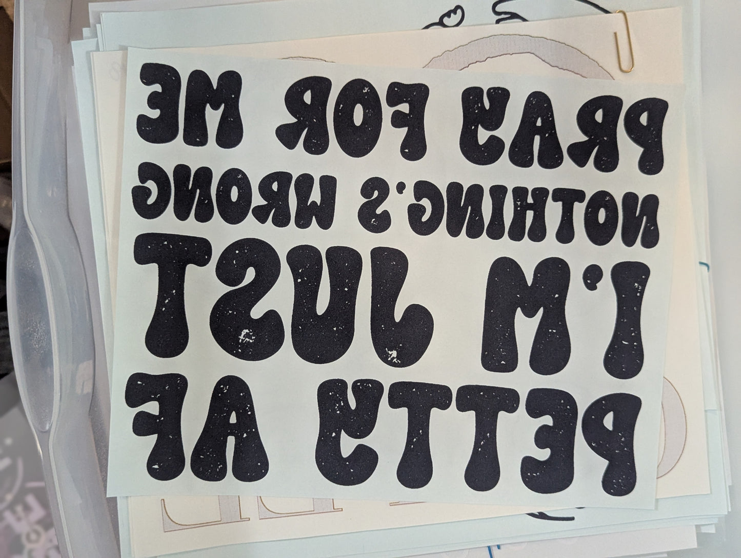 SCREENPRINT -  PETTY AF