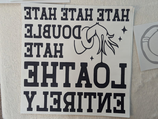 SCREENPRINT - HATE HATE
