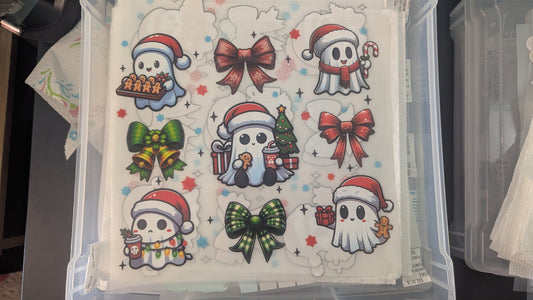FULL COLOR SCREEN  - XMAS  FESTIVE GHOSTS