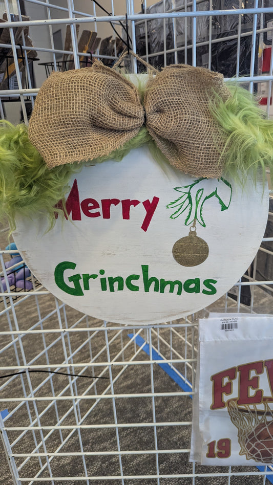 MERRY GMAS DOOR SIGN - CLEARANCE