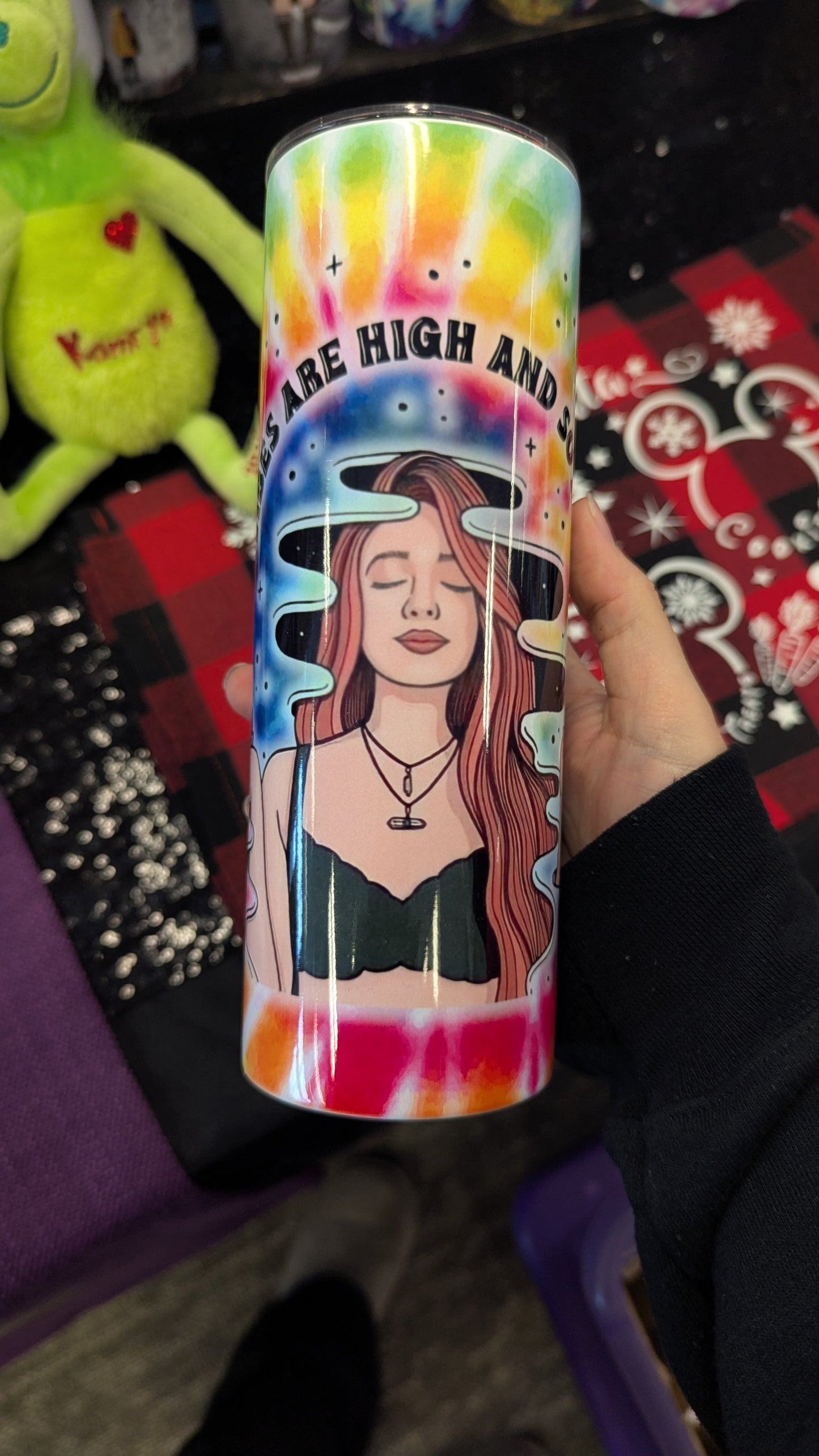 20oz TUMBLER VIBES ARE HIGH AND SO AM I- CLEARANCE