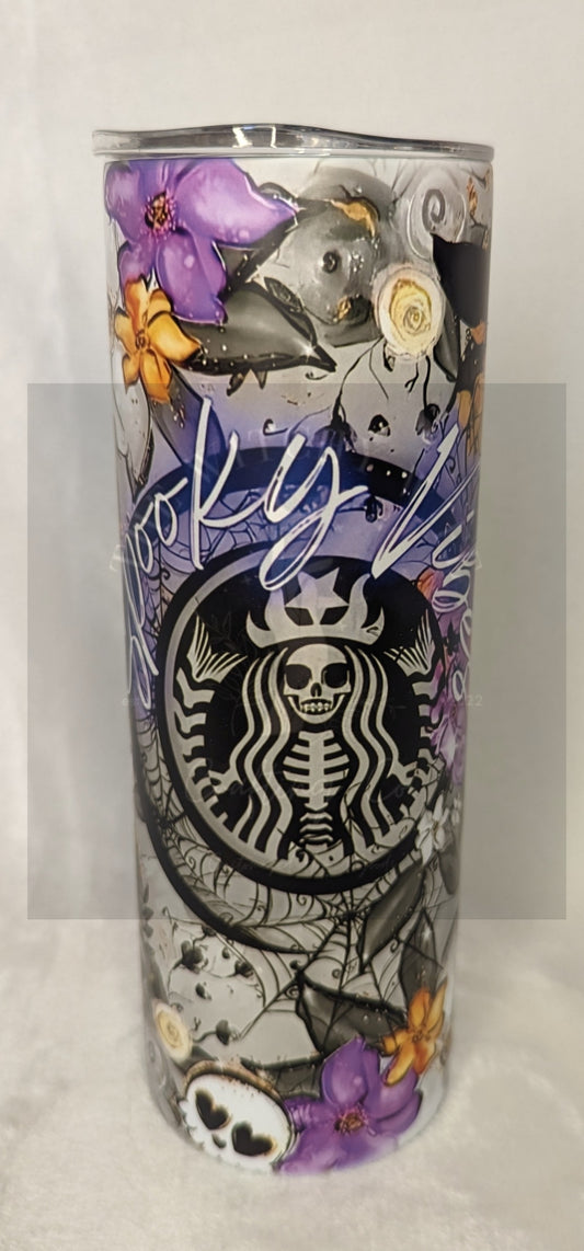 20oz TUMBLER - SB SPOOKY VIBES NEON