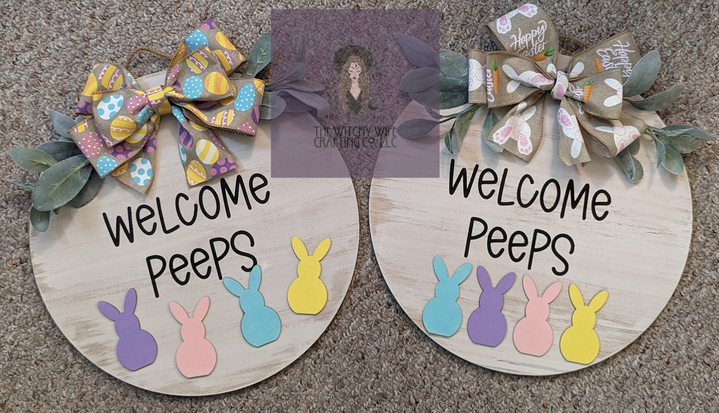 15" Hanging wood door sign