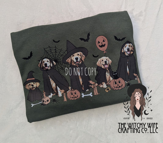 SPOOKY GOLDEN RETRIEVERS