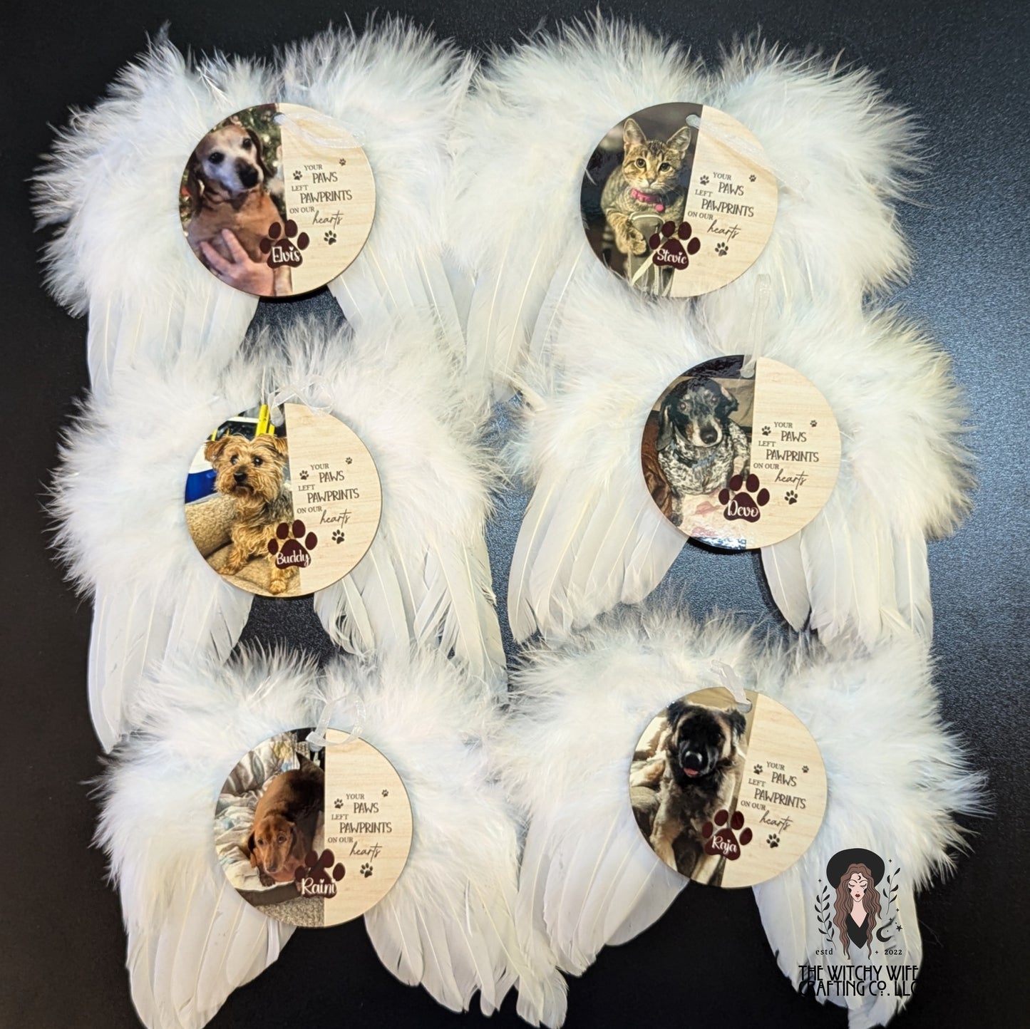 Angel wing ornaments