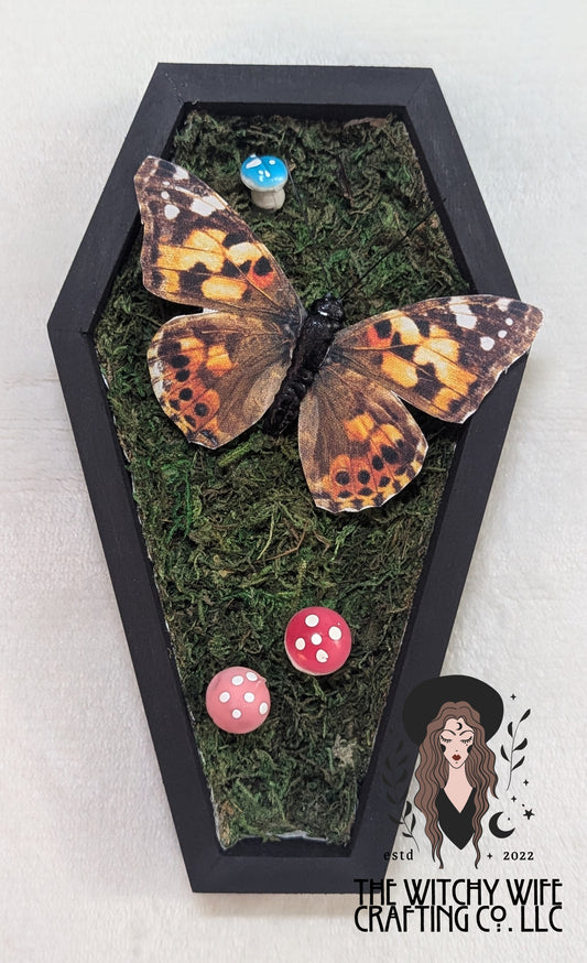 Mini garden coffin boxes