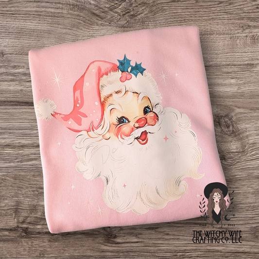 VINTAGE PINK SANTA