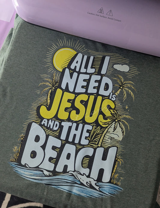 ALL I NEED IS THE BEACH & JESUS