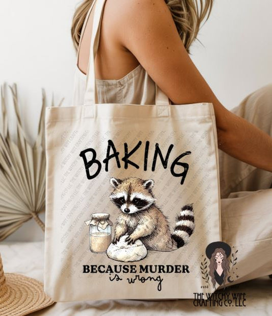 BAKING RACOON - TOTE BAG