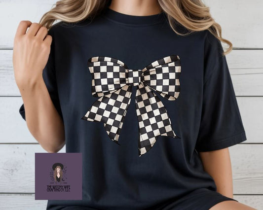 CHECKERED BOW
