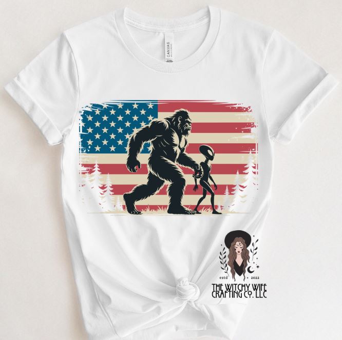 BIG FOOT & ALIEN FLAG
