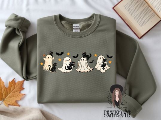 CUTE GHOST, BATS & CATS