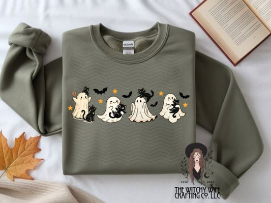 CUTE GHOST, BATS & CATS