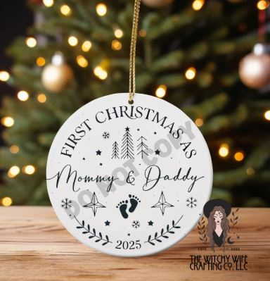 1ST CHRISTMAS MOMMY & DADDY ORNAMENT