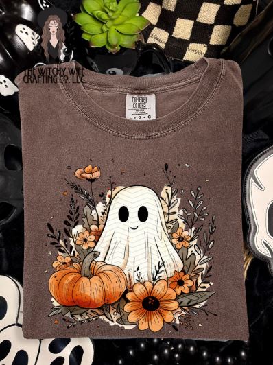 FLORAL PUMPKIN GHOST