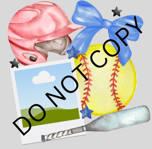 SOFTBALL PICTURE INSERT