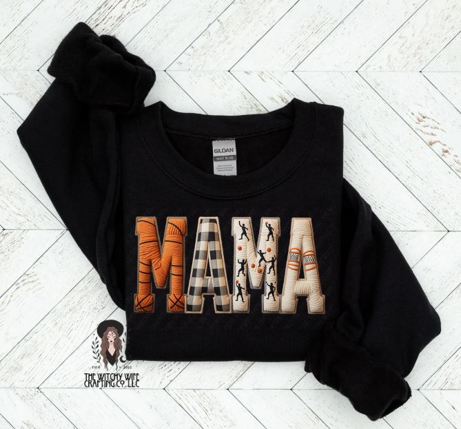 MAMA BASKETBALL FAUX YARN
