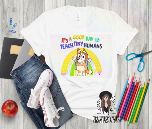TEACH TINY HUMANS - ORANGE DOG