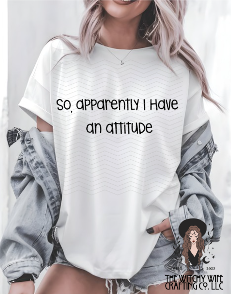 SO, APPARENTLY I HAVE AN ATTITUDE