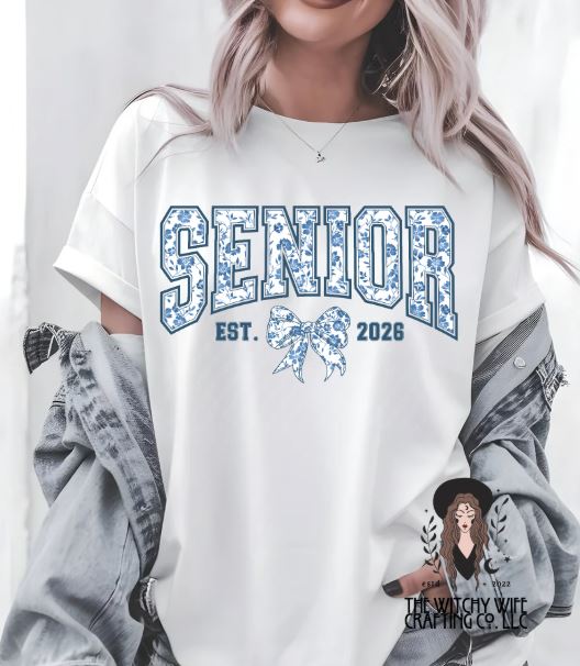SENIOR 26 BLUE FLORAL