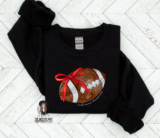 INDIANA FOOTBALL RED BOW