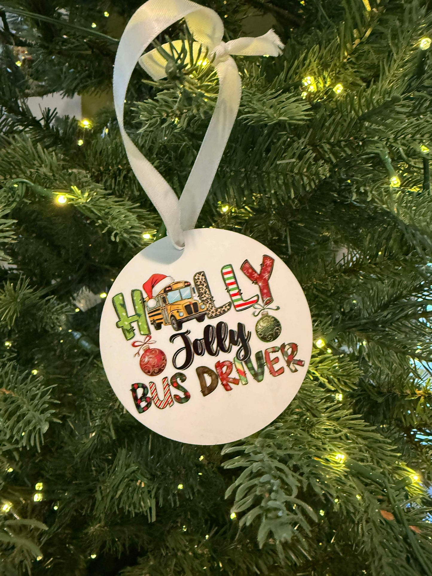JOLLY BUS DRIVER ORNAMENT