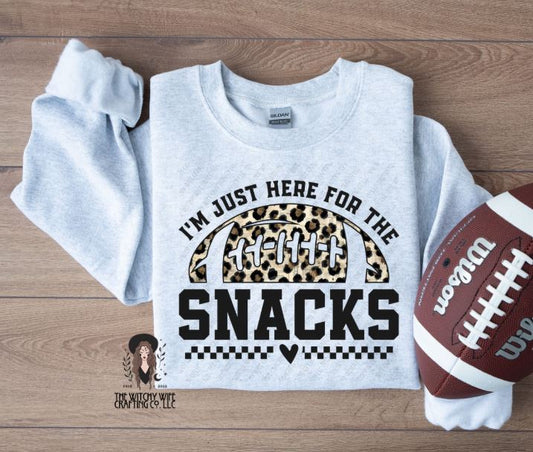 I'M JUST HERE FOR THE SNACKS