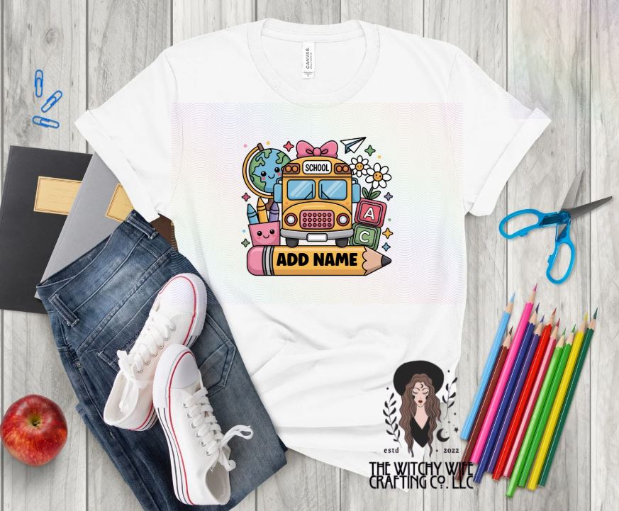 CUSTOM NAME SCHOOL BUS