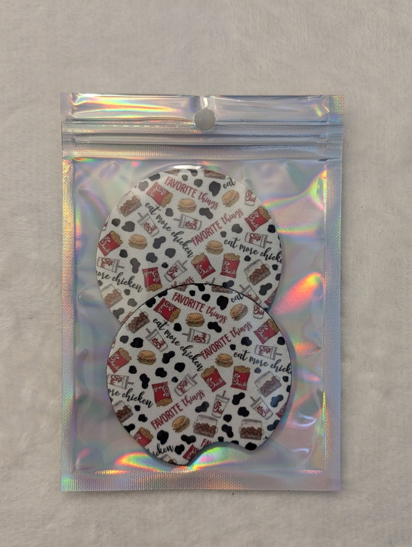 FABRIC CAR COASTERS