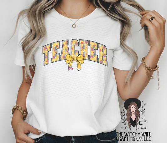 TEACHER PENCIL BOWS