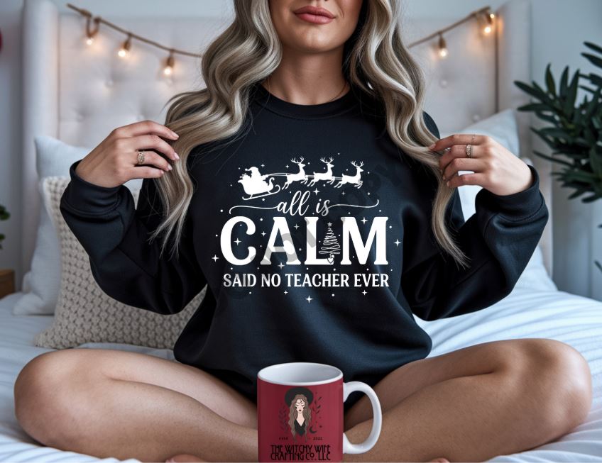 ALL IS CALM SAID NO TEACHER EVER